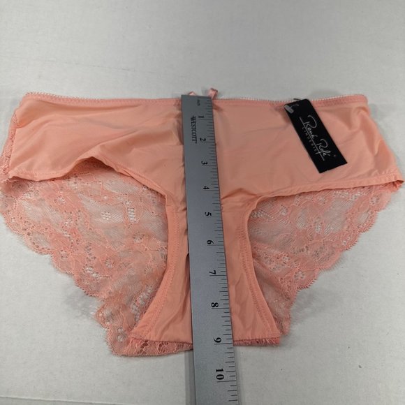 Rene Rofe Women's Size Large Panty Hipster Lace Back Peach New With Tags - Picture 8 of 9